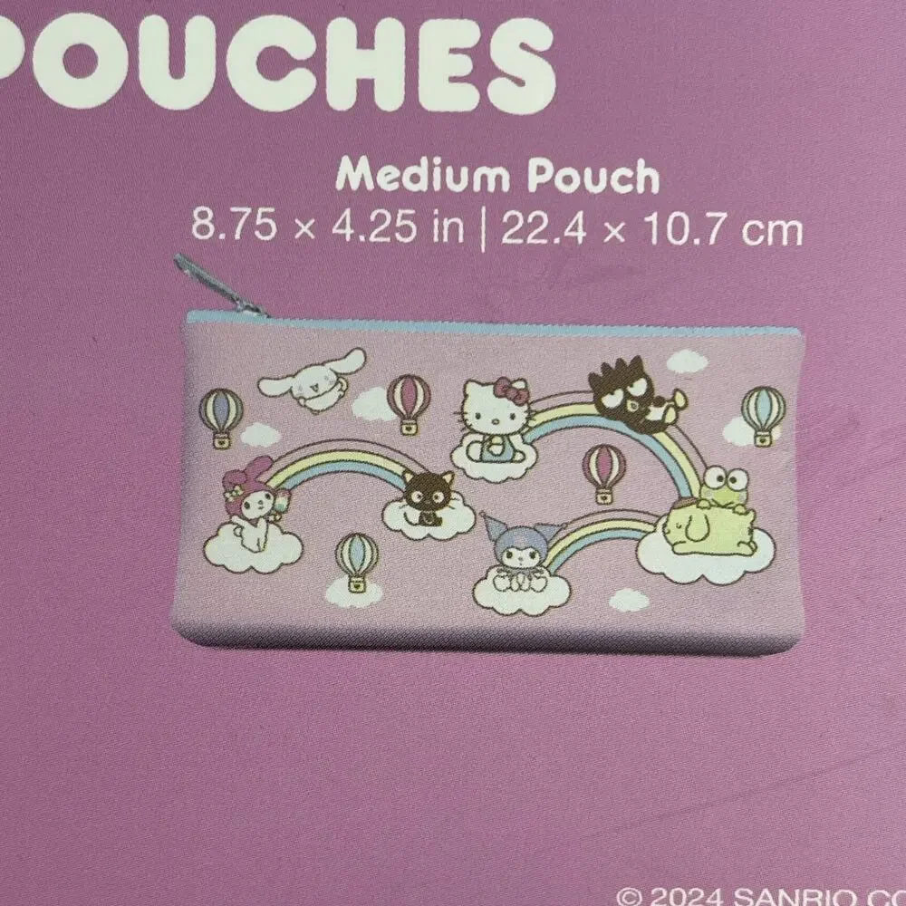 Sanrio Hello Kitty & Friends Pencil Pouches Clear Skies 2 Medium & Large 2024
